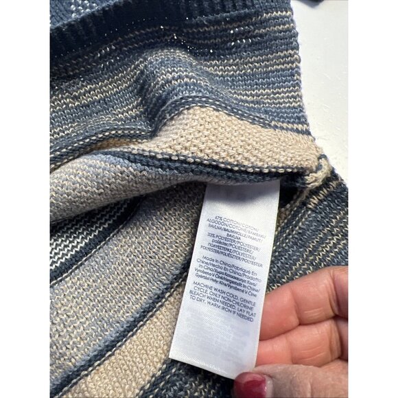 Chaps Petite Ralph Lauren Sweater L Cotton Aztec Blanket Southwest style - Picture 6 of 9